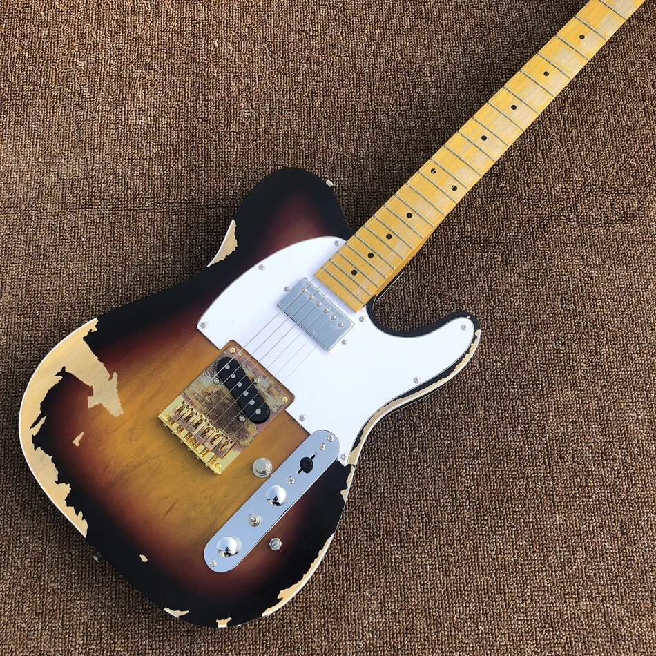 Custom Shop Fatto A Mano Chitarra Elettrica, Limitata Andy Tele Versione, Master Build Relic Tl Chitarra, Boom Switch, Controllo Di H-S
