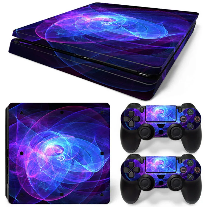 2019 New Vinile Autoadesivo Della Pelle Per Ps4 Autoadesivo Sottile Per Sony Playstation 4 Slim Console + 2 Controller Autoadesivo Della Pelle Per Ps4