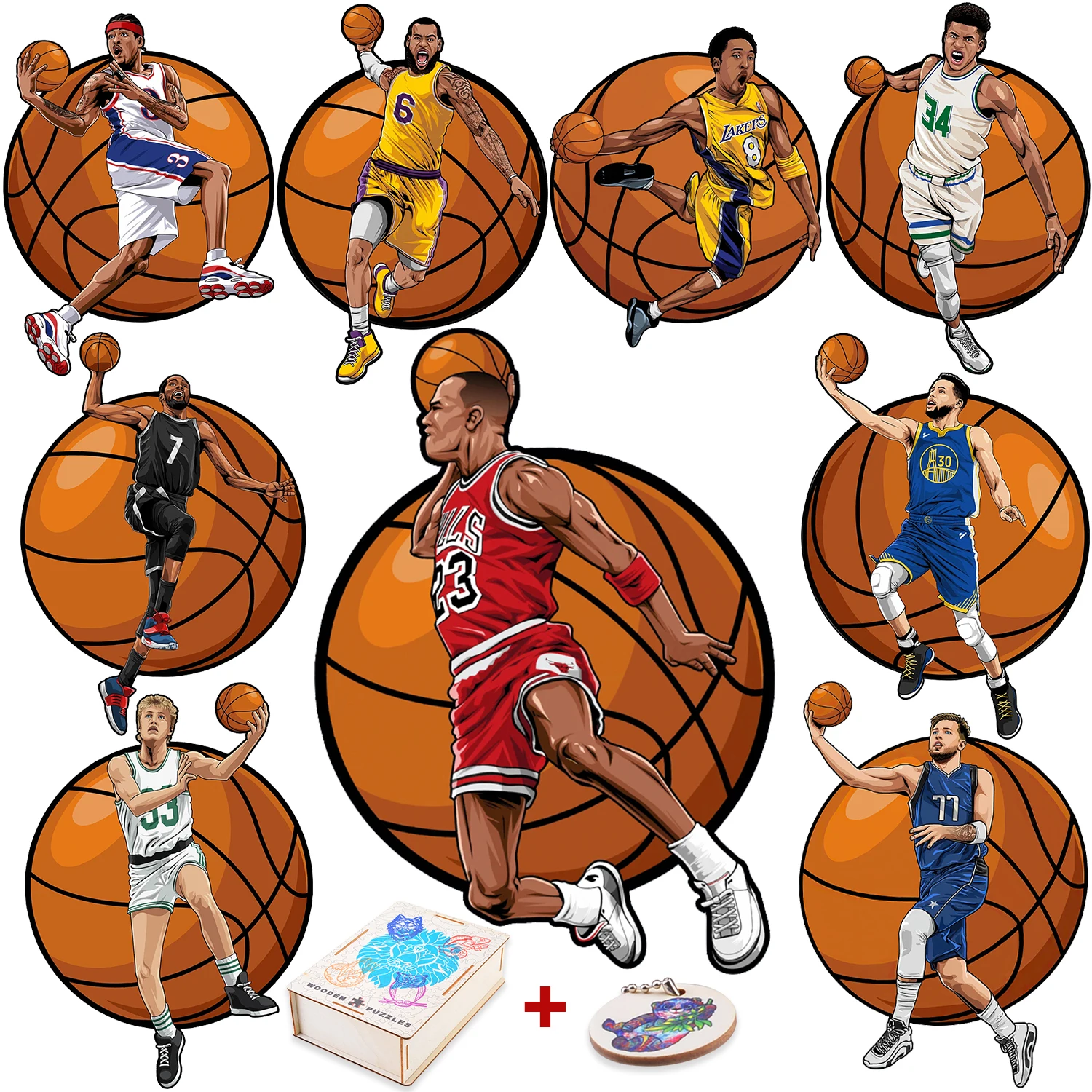 3D Puzzle In Legno Sport All-Star Puzzle Basket Rugby Baseball Golf Star Puzzle Educativo Regalo Di Compleanno Fai Da Te Per Bambini Adulti