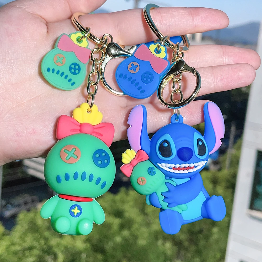 Portachiavi Disney Stitch Cute Star Trek Doll Ciondolo Stitch Accessori Portachiavi 3D Per Coppie