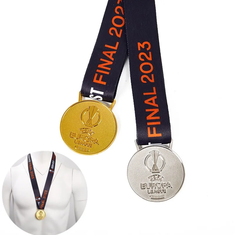 The Europe League Champions Medal Medaglia In Metallo Replica Medaglie Medaglia D'Oro Collezione Di Tifosi Di Souvenir Di Calcio