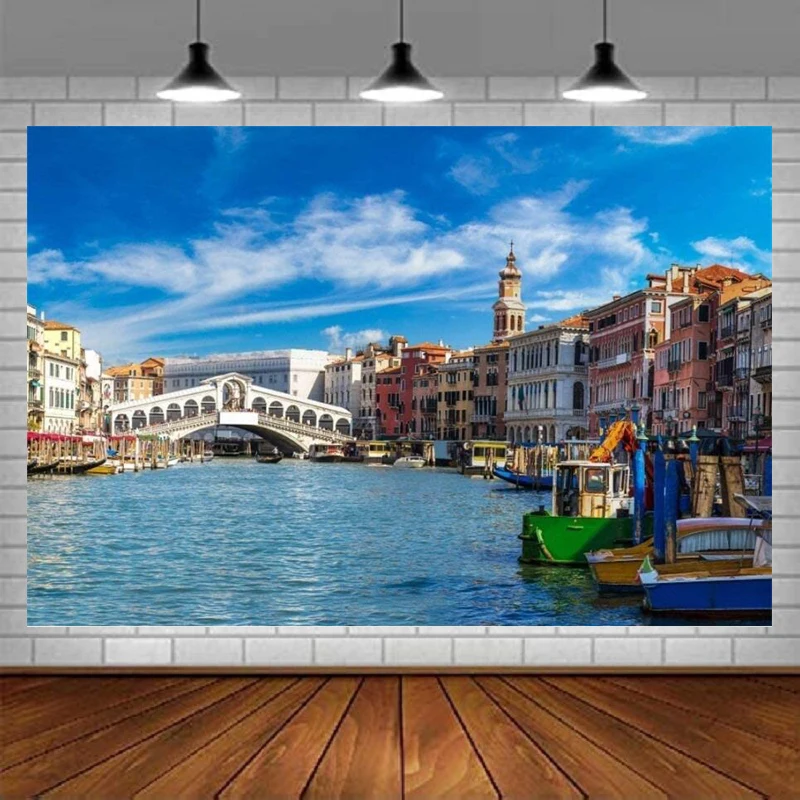 Venezia Rialto Bridge Photography Fondale Europa Landmark Italia Romantic City View Water Transport Grand Canal Background