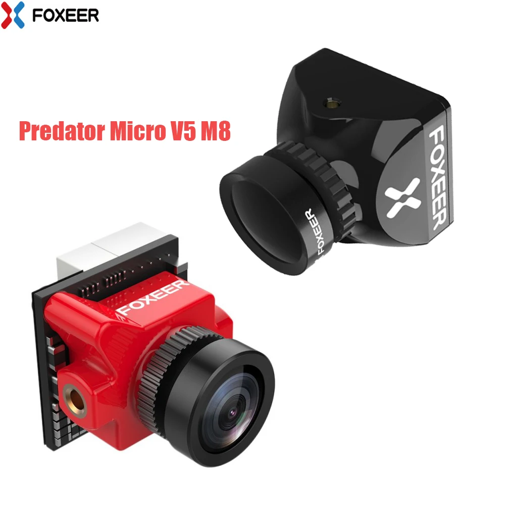 Foxeer Predator Micro V5 Camera 16:9/4:3 Pal/Ntsc Commutabile 1.7Mm Obiettivo 4Ms Latenza Super Wdr Fpv Camera M8 Per Fpv Rc Drone