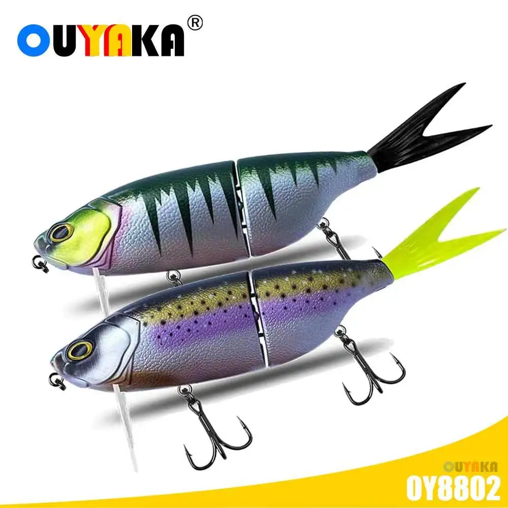 Galleggiante 2 Sezioni Snodato Esca 200Mm 88G Topwater Robobit Predator Wobbler Minnow Grande Pesca Artificiale Accessori Mar Tackle