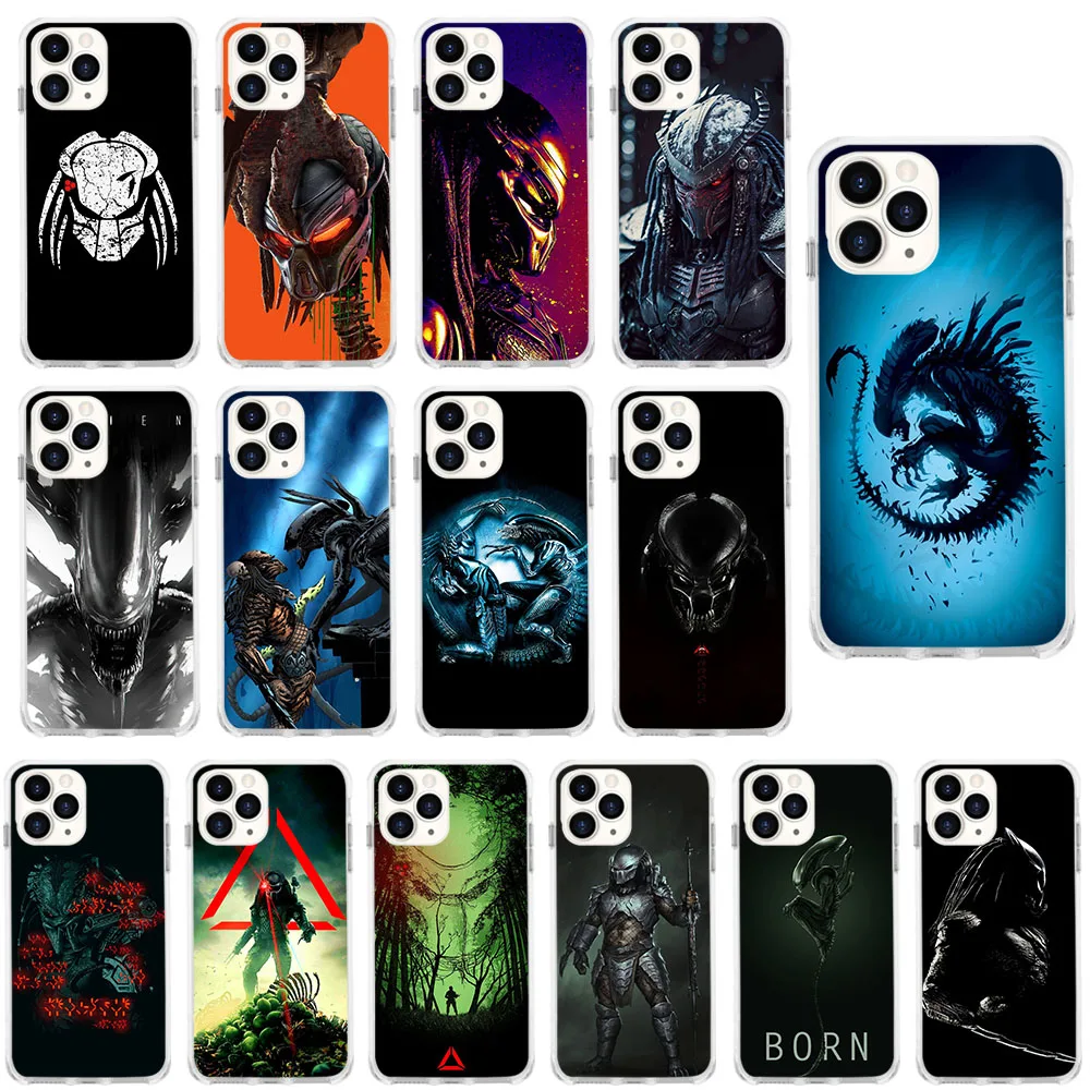 Ai-4 Aliens Vs Predator Custodia Morbida Per Tecno Spark Camon 18 18T 18P Premier 18I 19 Pro 2 3 4 Neo 5 Lte Air 5P