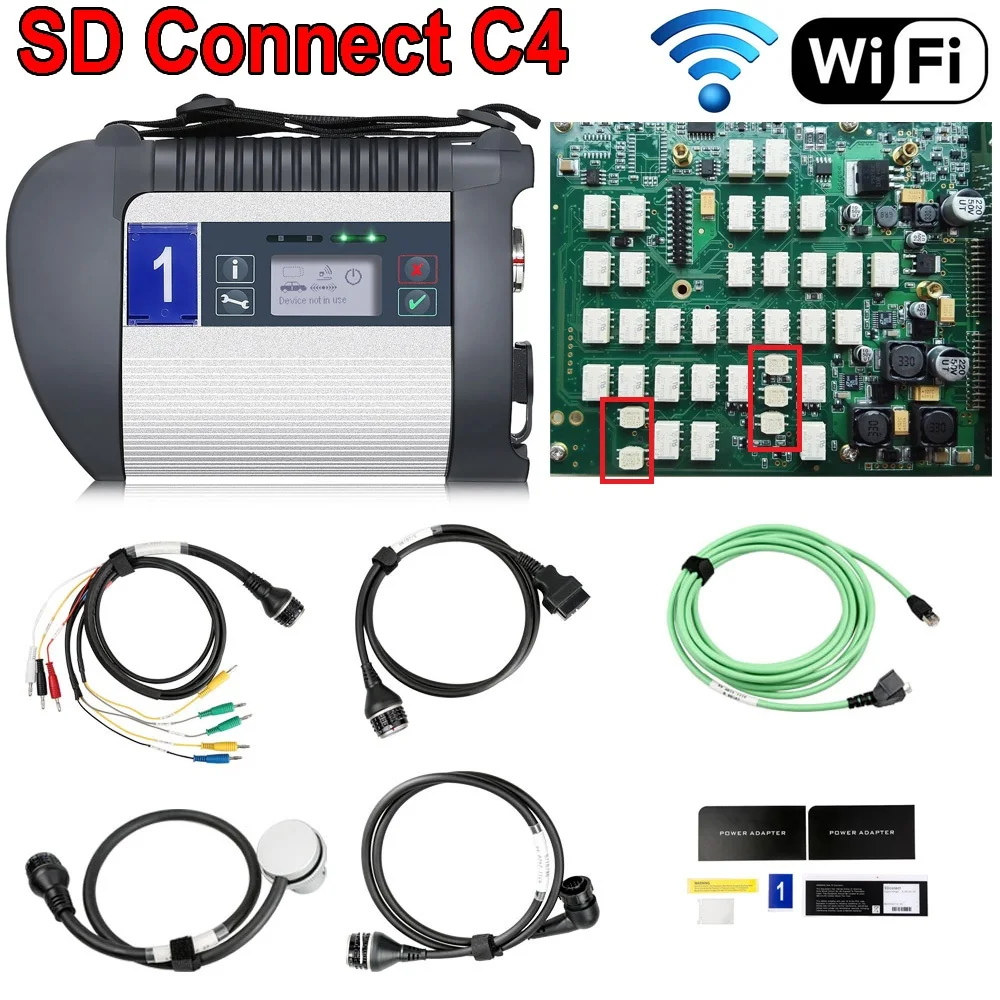 A +++ Full Chip Mb Star C4 Sd Connect Compact C4 Car Truck Software 2023.09 Mb Star Multiplexer Strumento Diagnostico Con Wifi