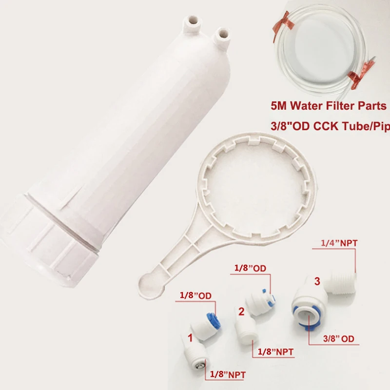 Osmosi Inversa 3012 Alloggiamento Per 3012-400 Gpd/3012-600Gpd Ro Membrana Con 5M 3/8 "Od Cck Parti Di Tubo/Tubo E Tutti Gli Accessori