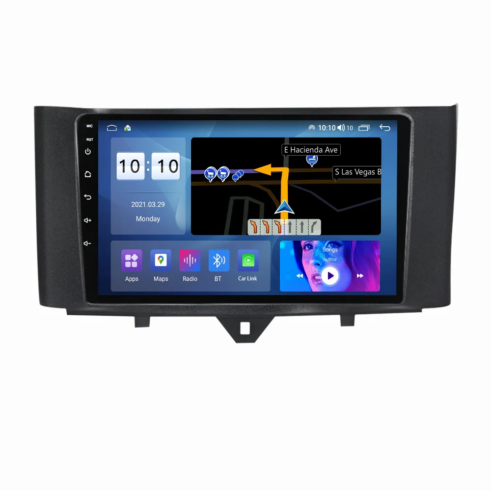 8 + 128G Android 11 Ips Dsp Carplay Car Audio Per B-Enz Smart Fortwo 451 2011-2015 Rds Car Multimedia System Radio
