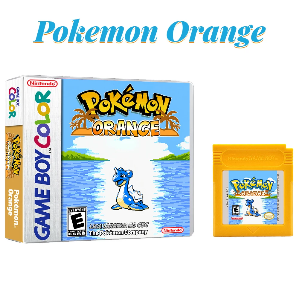 Pocket Monster Pokemon Orange Gbc/Gba Game Cartridge Box Package American English Game Card