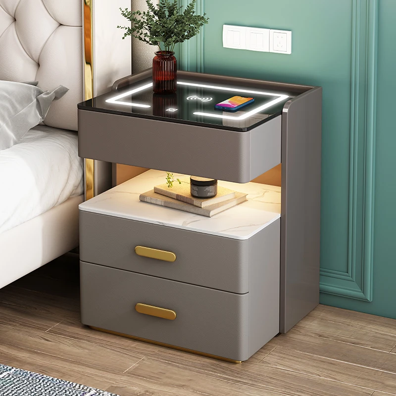 Trucco Tavolino Da Letto Moderno Scrivania Headboards Luxury Smart Comodino Console Comò Comodini Camera Da Letto Hogar Furniture