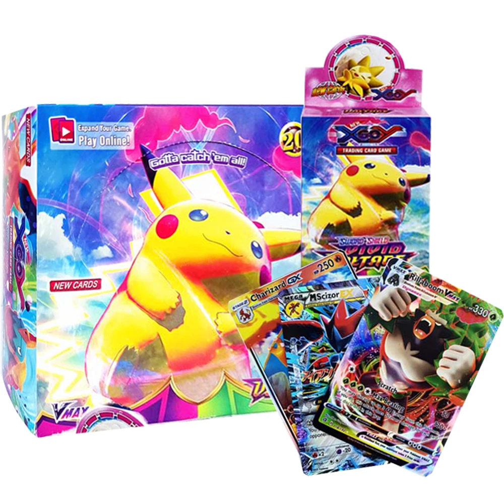 Carte Pokemon Tcg English Darkness Ablaze Vivid Voltage Vmax Gx Series Booster 660 Pz/Scatola Collection Trading Card Giocattoli Da Gioco Per Bambini