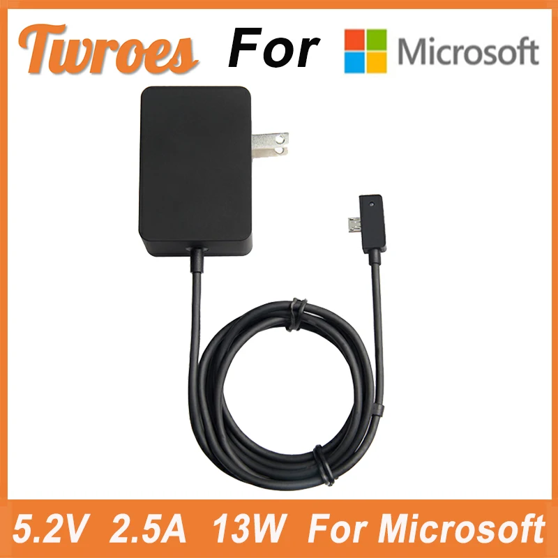 5.2V 2.5A 13W Per Microsoft Power Adapter Charger Surface 3 Tablet Laptop Adapter Alimentatori Pour Microsoft