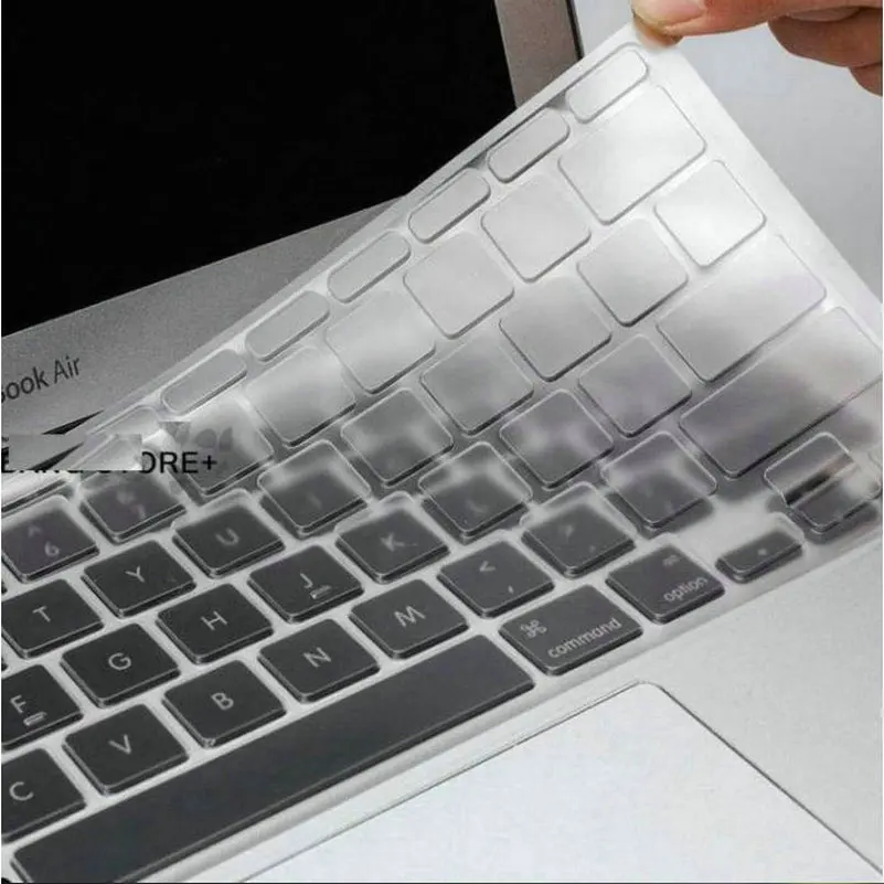 Ultrasottile Clear Us Eu Keyboard Cover 5Pcs Silicon Clavier Sticker Pelle Impermeabile Per Macbook Air Pro Imac 11 12 13 15 17 Pollici