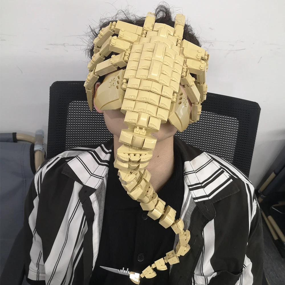 Moc Horror Movie Aliened Face Hugger Parassita Modello Blocchi Set Per Aliens Idea Creature Brick Boy Mischief Hanging Face Toy