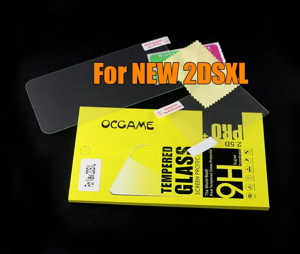 1Set Vetro Di Protezione Temperato Per Nintendo New 2Ds Xl Ll 2Ds Xl 2Ds Ll Pellicola Protettiva Per Console Di Gioco Superiore + Inferiore