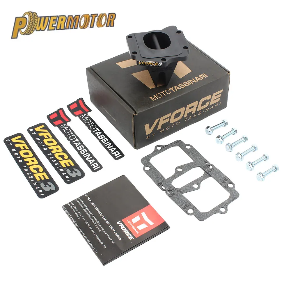 Valvola Lamellare Per Valvola Di Aspirazione In Fibra Di Carbonio Per Moto V-Force 3 Per Kawasaki 125Cc 250Cc 250Cc Kx Kdx Kmx 125 Zx150 / Kr150