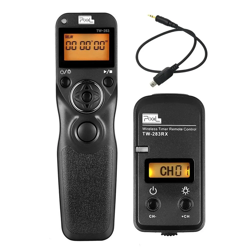 Pixel Tw-283 Dc2 Wireless Timer Shutter Remote Control For Nikon Df D7300 D7200 D7100 D5500 D5300 D5200 D5100 D5600 D750 D610