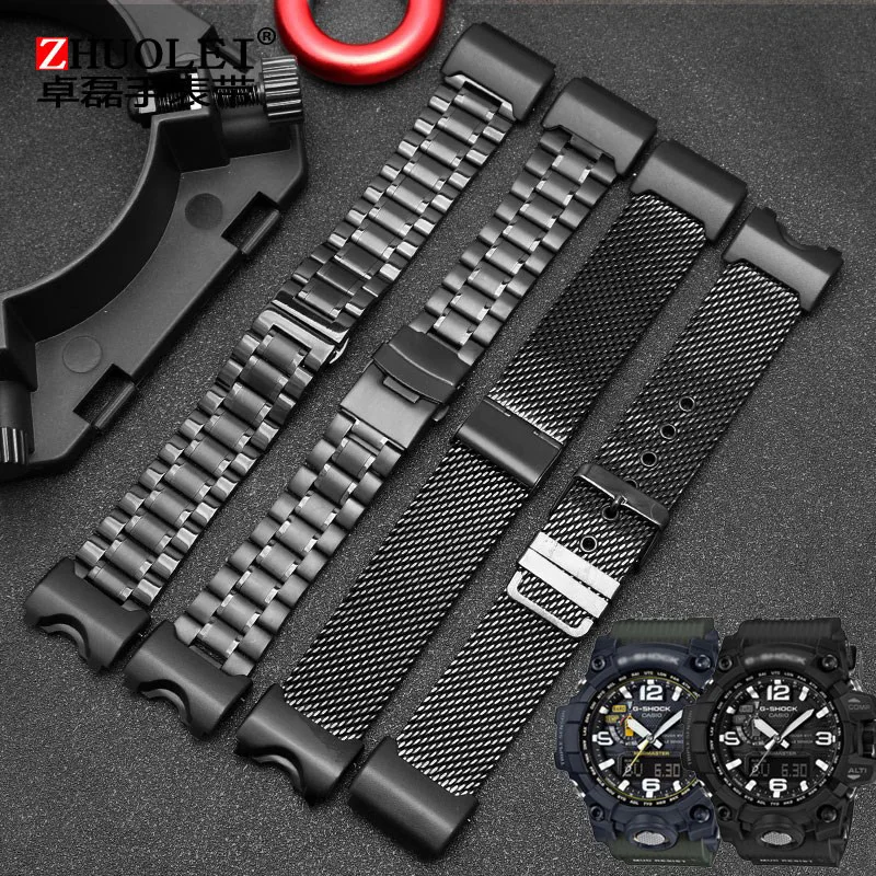 Milano Adattatore Per Cinturino In Acciaio Inossidabile Per Casio Big Fango Re Gwg-1000-1A/A3/1A1 Gb/Gg Accessori Per Cinturino Solido