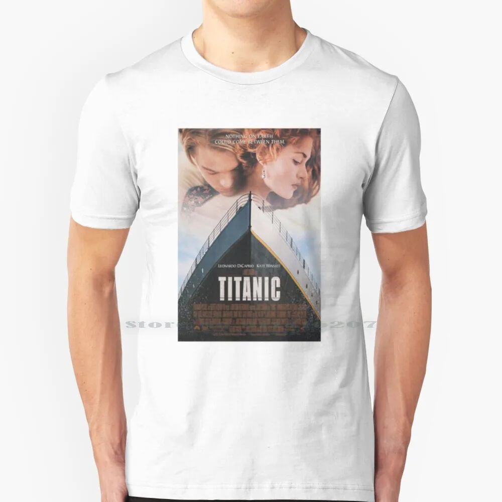 Titanic T Shirt 100% Puro Cotone Titanic 90S 1990S 1912 Vintage Leonardo Dicaprio Kate Winslet La Nave Storia Movie Film Iconico