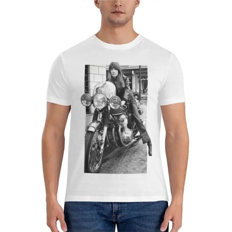 Fran? Ise Hardy, Iconic French Photography Classic T-Shirt Manica Corta T-Shirt Oversize Per Uomo
