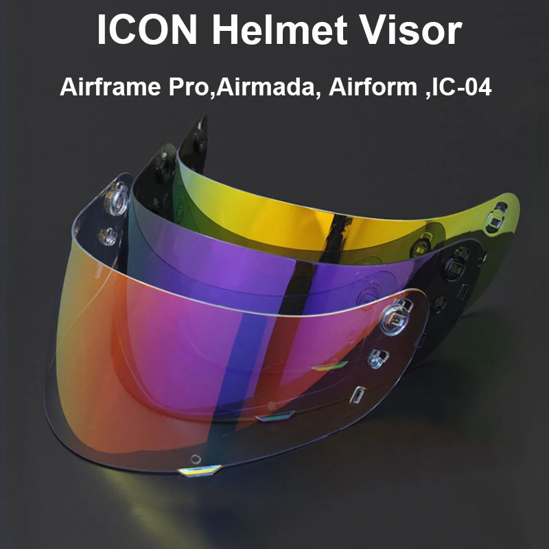 Icon Full Face Helmet Visor Lens Adatto Per Casco Moto Icon Ic-04 Airframe Pro Airmada Airform Casco Moto Accessorice