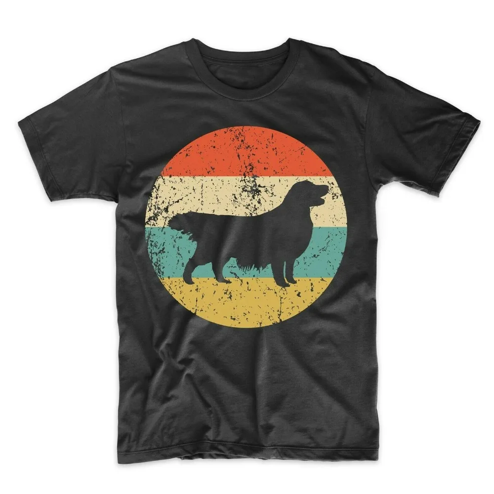 Golden Retriever Shirt - Retro Golden Retriever T-Shirt - Dog Icon 2019 Summer Hot Sale Brand Cotton Summer Cool Print T Shirt