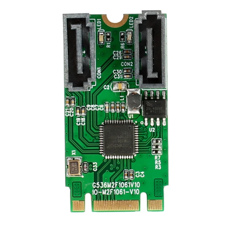 Adattatore Raid Da Pcie M.2 A Sata 2 Porte 6G Interno M.2 Sata Raid Controller Card Support Raid 0/1