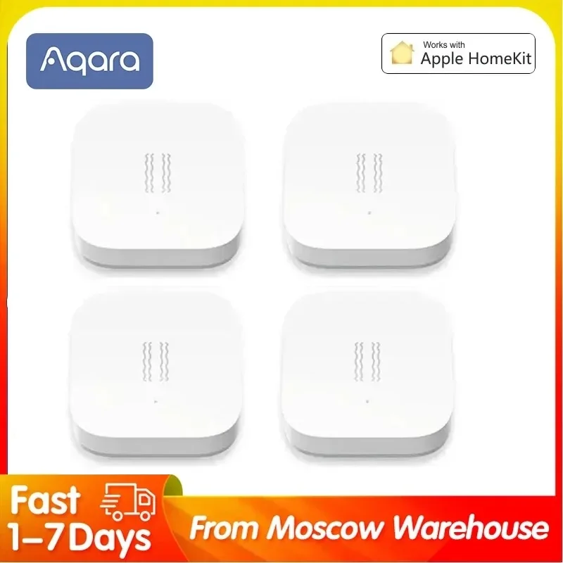 Aqara Vibration Shock Sensor Smart Motion Vibration Detection Alarm Monitor Sensore Di Movimento Zigbee Giroscopico Integrato Per Xiaomi Mihome