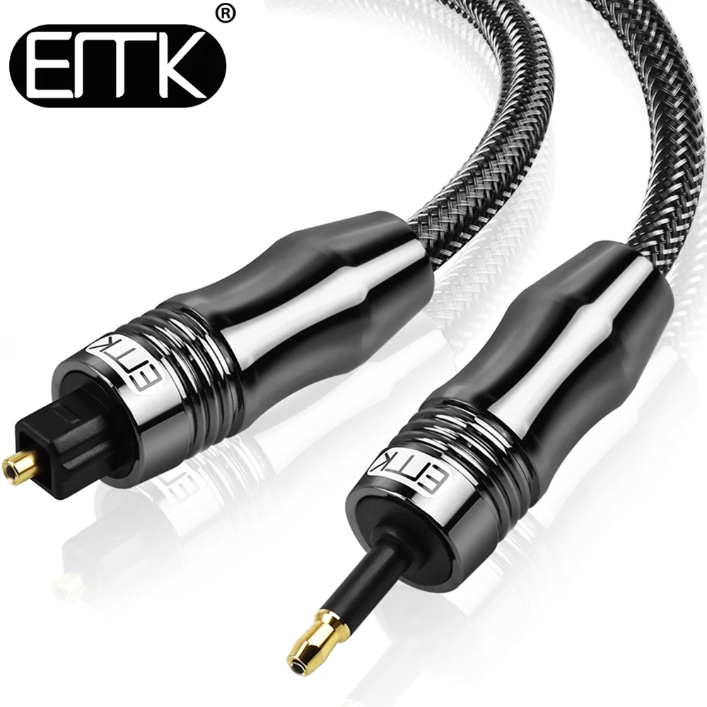Emk Digital Sound Toslink A Mini Toslink Cable 3.5Mm Spdif Cavo Ottico 3.5 A Adattatore Per Cavo Audio Ottico 1M 10M
