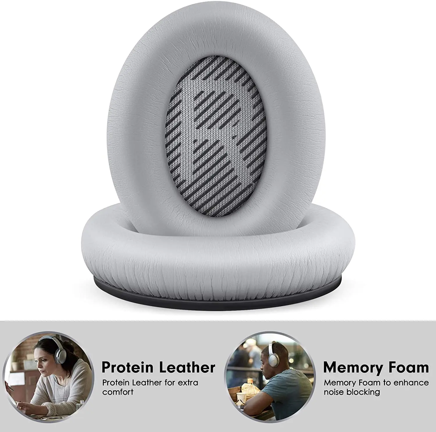 Qc35 Cuscinetti Auricolari Di Ricambio Per Bose Quietcomfort 35 Qc35Ii Soundtrue & Soundlink Cuffie Over-Ear/Around-Ear