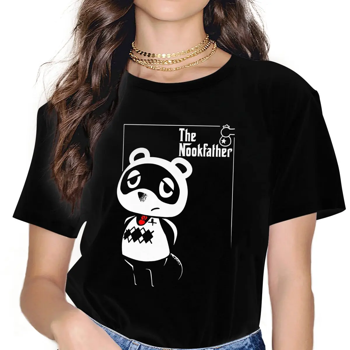 The Nookfather Abbigliamento Femminile Animal Crossing New Horizons T-Shirt Goth Abbigliamento Femminile Vintage