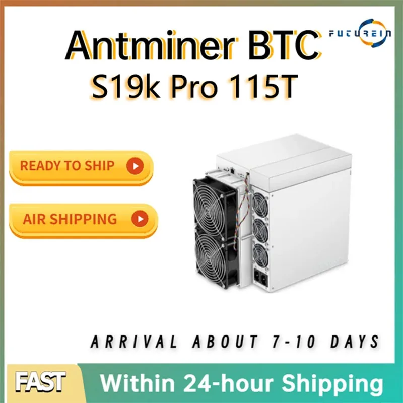 Nuovo In Magazzino, Antminer S19Kpro 120Th 115Th 2760W Asics Miner Bitcoin Cryptocurrency Mining Machine