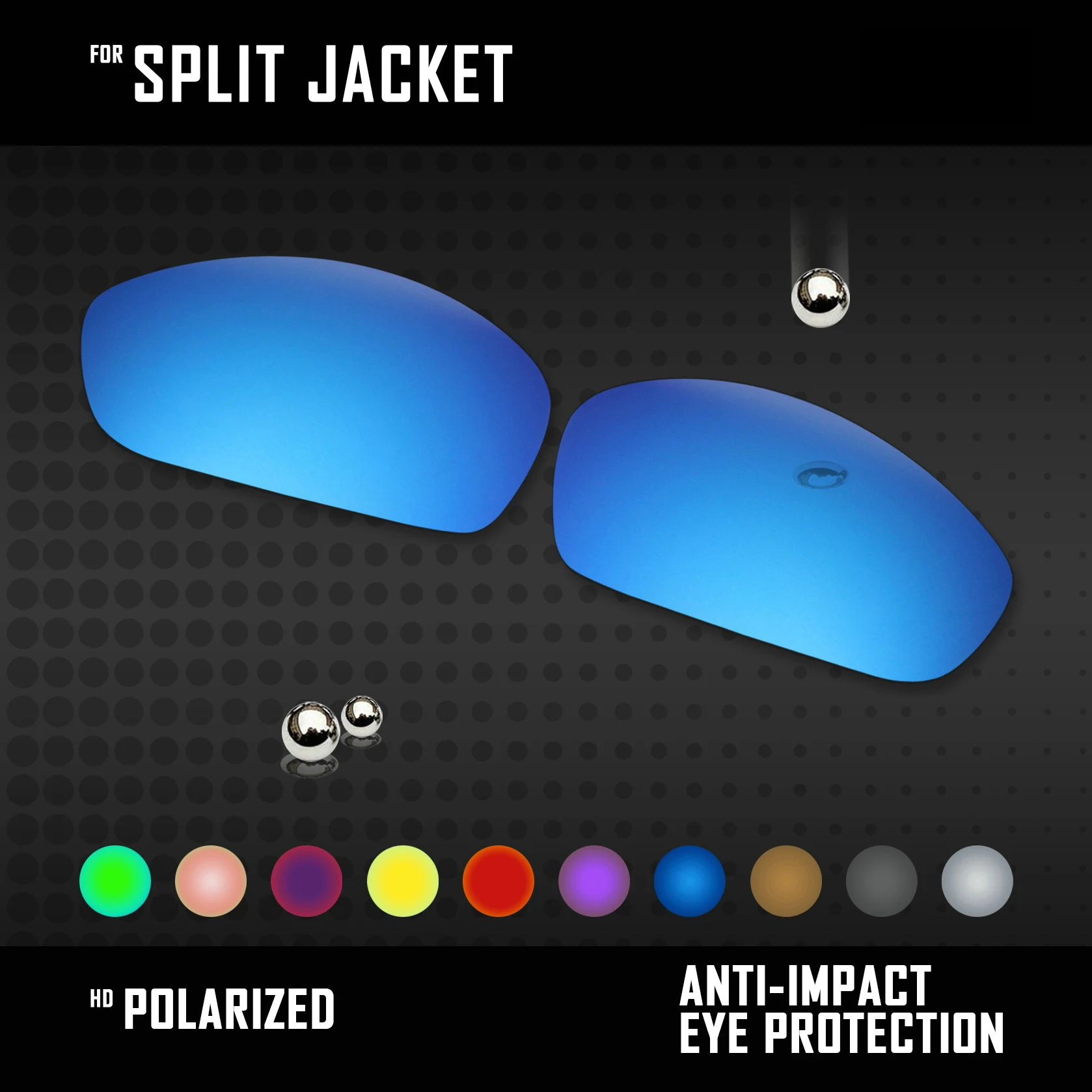 Sostituzione Lenti Oowlit Per Occhiali Da Sole Oakley Split Jacket Oo9099 Polarizzati-Multi Colori