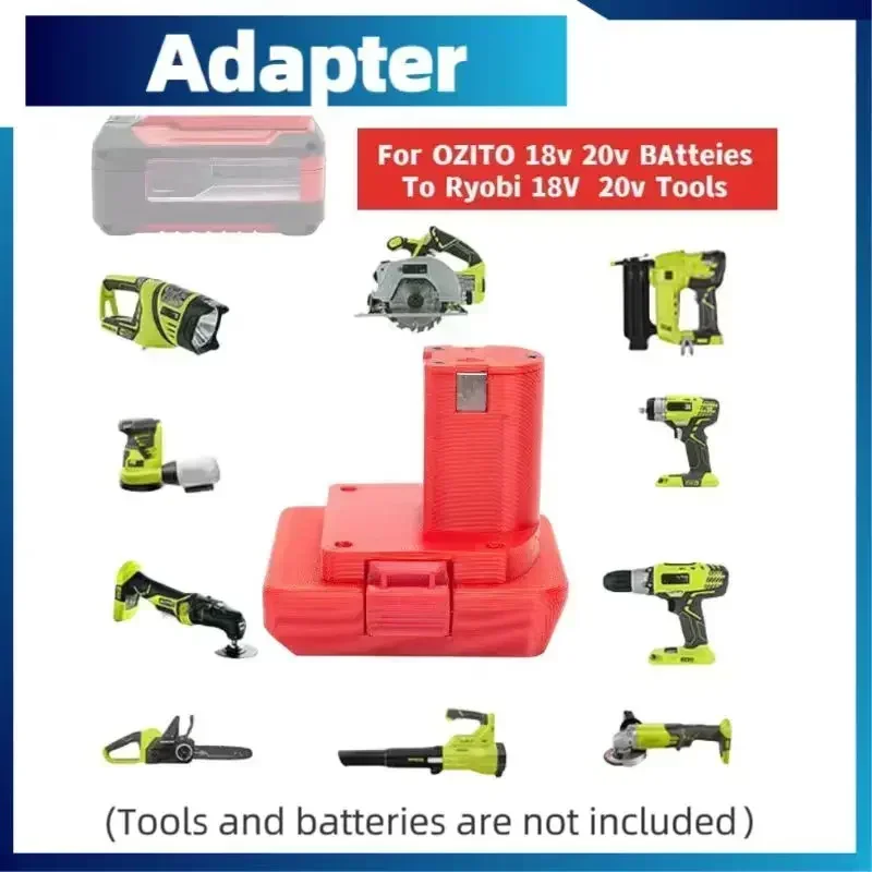 Per Adattatore Batteria Einhell / Ozito Per Adattatore Per Strumenti Einhell /Ozito Ryobi (Non Includere Strumenti E Batteria)