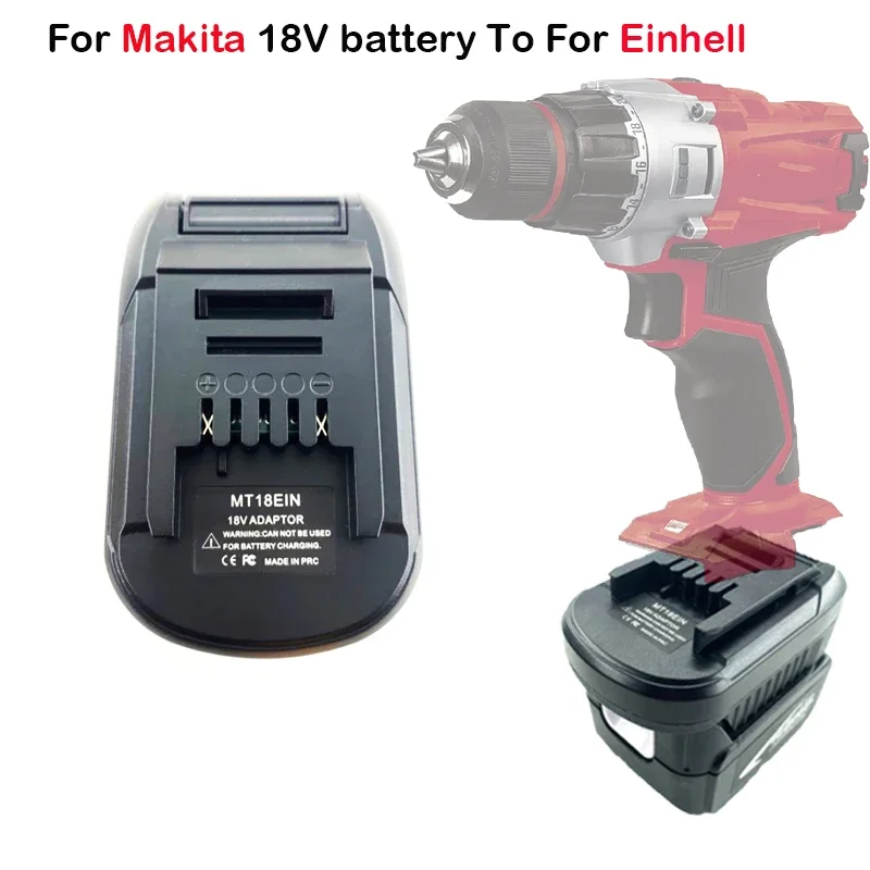 Adattatore Batteria Mt18Ein Per Convertitore Batteria Agli Ioni Di Litio Makita 18V Per Strumento Batteria Al Litio Einhell 18V Per Makita Bl1830 Bl18