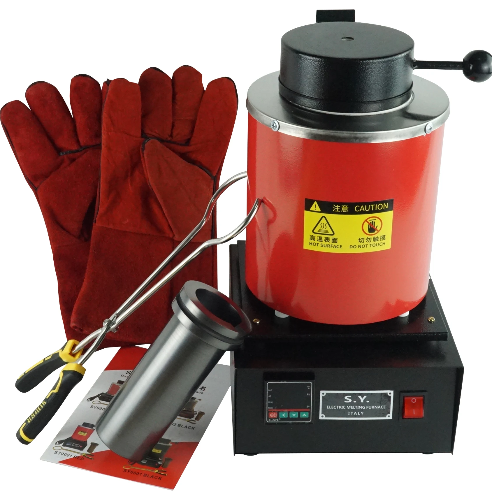 Forno Per Fonderia Crogiolo Di Piombo Melting Pot Fonderia Devil Forge Gold Fusion Kit Forno Metallico Fusione Di Piombo Elettrico