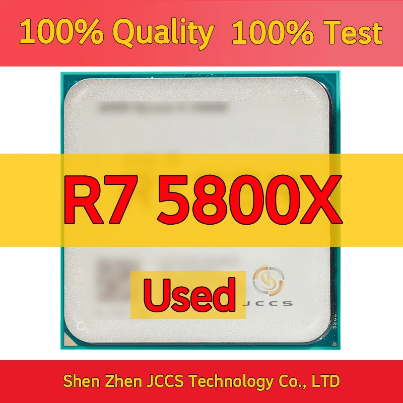 Usato Ryzen 7 5800X R7 5800X 3.8 Ghz Processore Cpu A Otto Core A 16 Thread 7Nm L3 = 32M 100-000000063 Socket Am4