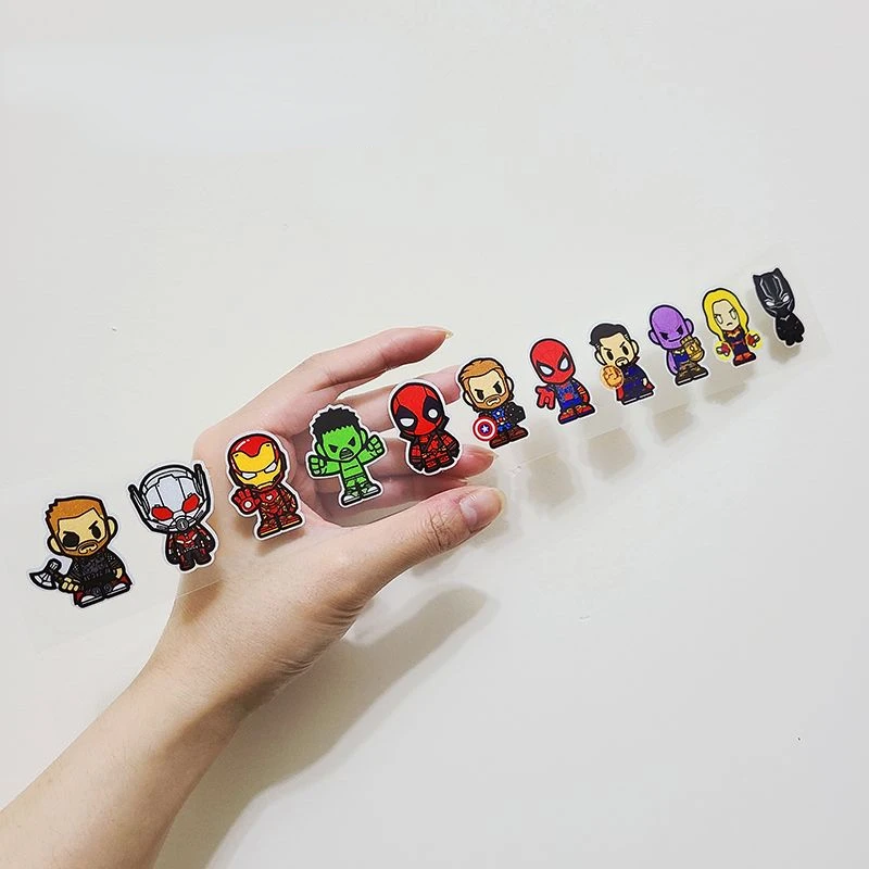 Marvel Spiderman Iron Man Uomo E Donna Nuova Auto Personalità Creativa Cartoon Animation Picture Adesivo Riflettente Antigraffio