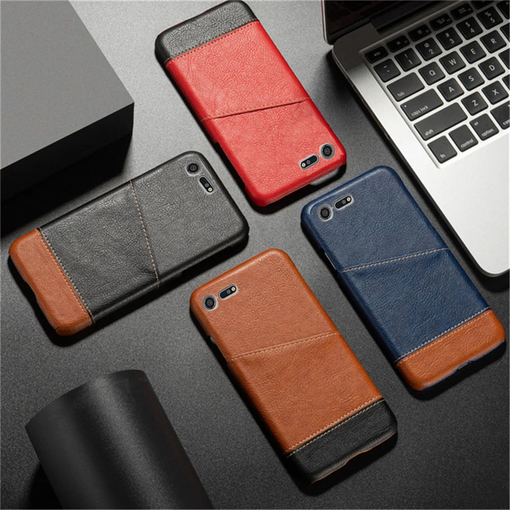 Per Sony Xperia Xz Premium G8141 G8142 5.46 "Funda Per Sony Xperia Xz Premium Case Mixed Splice Pu Leather Credit Card Cover