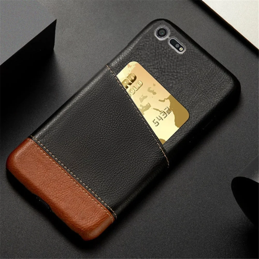 Per Sony Xperia Xz Premium Case Mixed Splice Pu Leather Credit Card Cover Per Sony Xperia Xz Premium G8141 G8142 5.46 "Funda