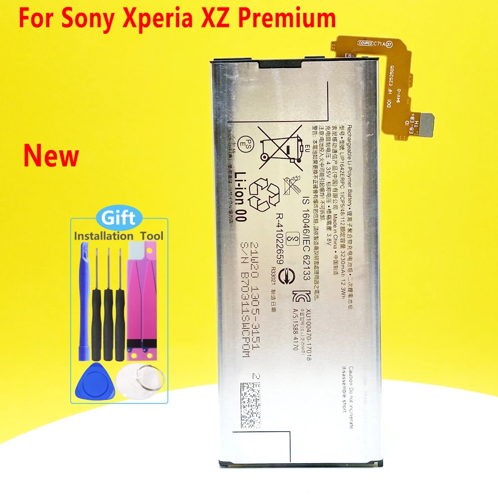 Nuova Batteria Per Sony Xperia Xz Premium G8142 Xzp G8142 G8141 Lip1642Erpc 3230Mah