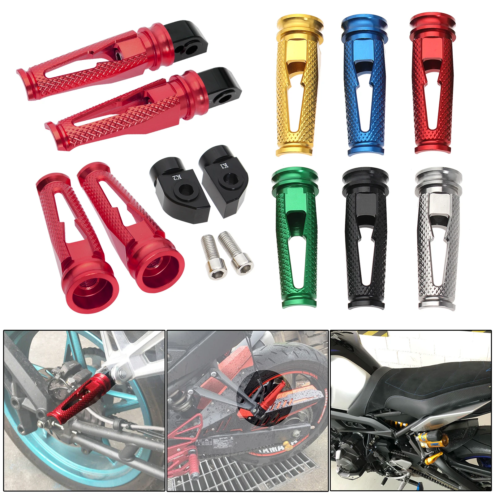 Per Triumph Speed Triple 1050 Sprint St 1050 Sprint Gt 1050 Pedane Posteriori Pedane Passeggero Pedane Moto Alluminio