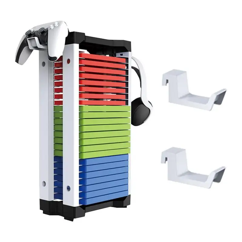 Game Cds Storage Rack Per Ps 5 Game Disc Tower Stand Cds Storage Holder Disc Box E Disc Rack Game Case Organizer Per Ps 5