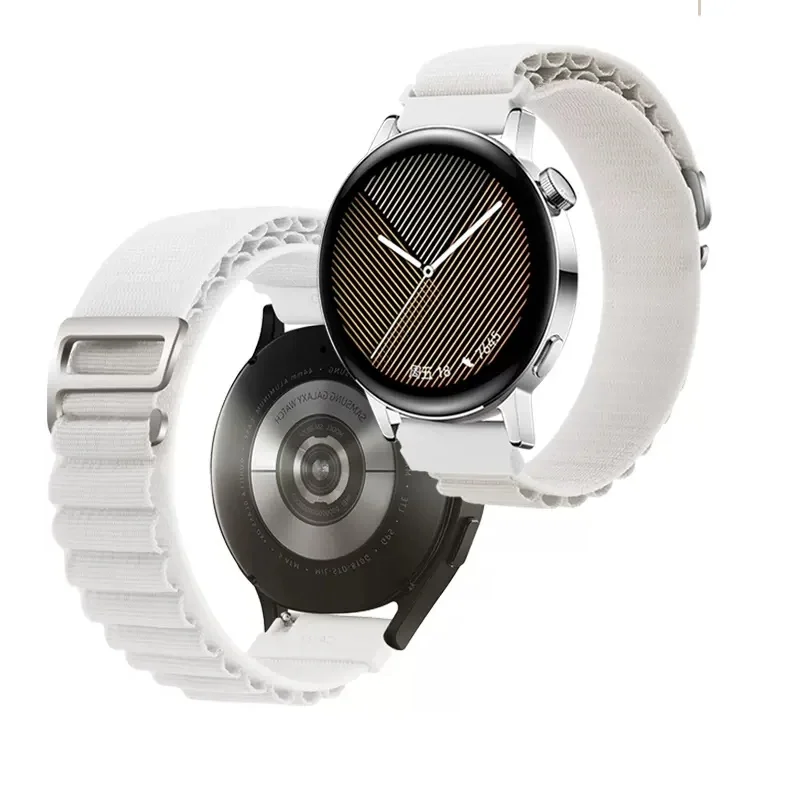 Cinturino Dell'Orologio Per Samsung Galaxy 42Mm Sm-R810 Gear Sport Sm-R600 Cinturino Da Polso Sostituzione Cintura Sportiva Da Uomo Anello In Nylon Mo