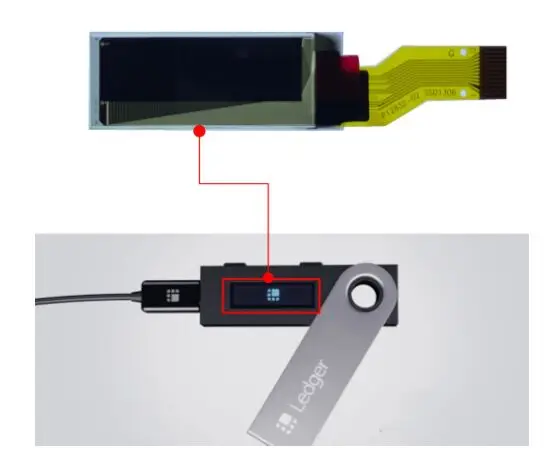 Display Oled Da 0.91 "Pollici Driver Schermo Blu 128 X32 Punti Ssd1306 12Pin Per Ledger Nano S