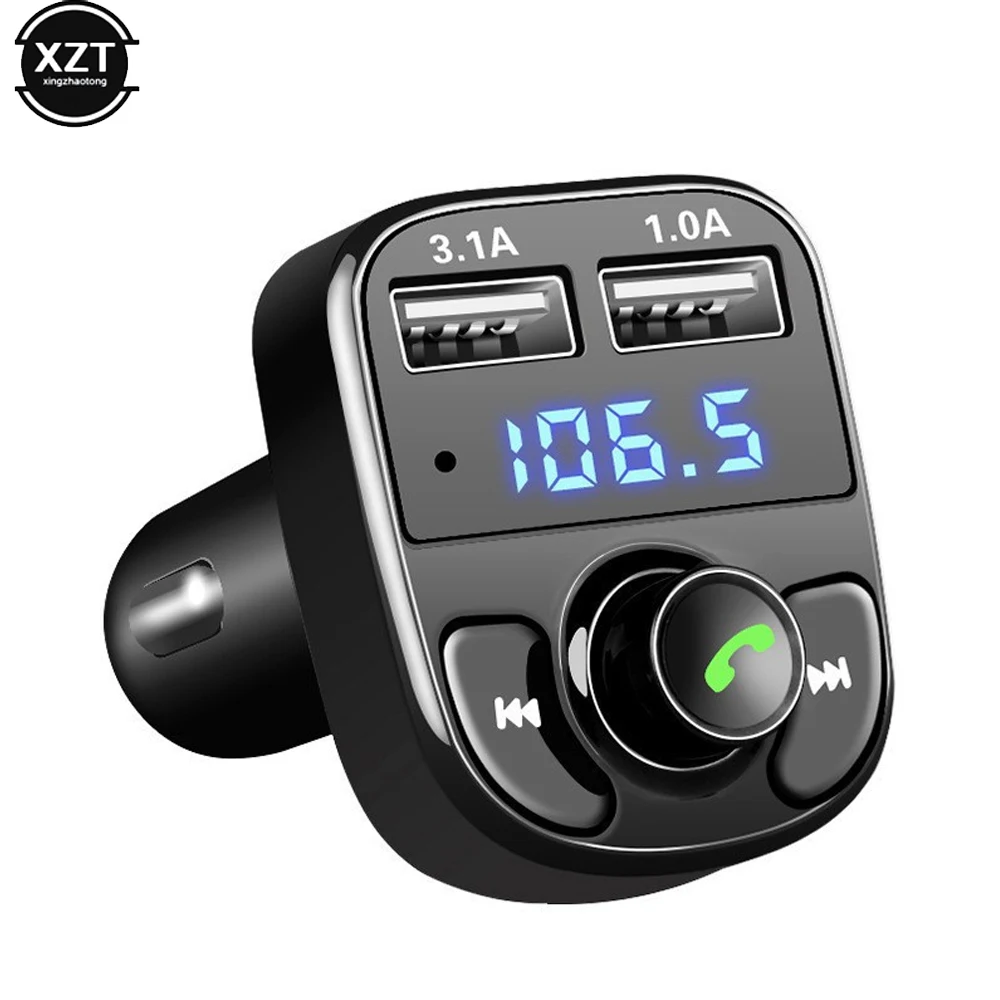 X8 Car Dual Usb Fast Charger Trasmettitore Fm Bluetooth-Compatible5.0 Kit Vivavoce Per Auto Modulatore Audio Lettore Mp3 Ricevitore Audio