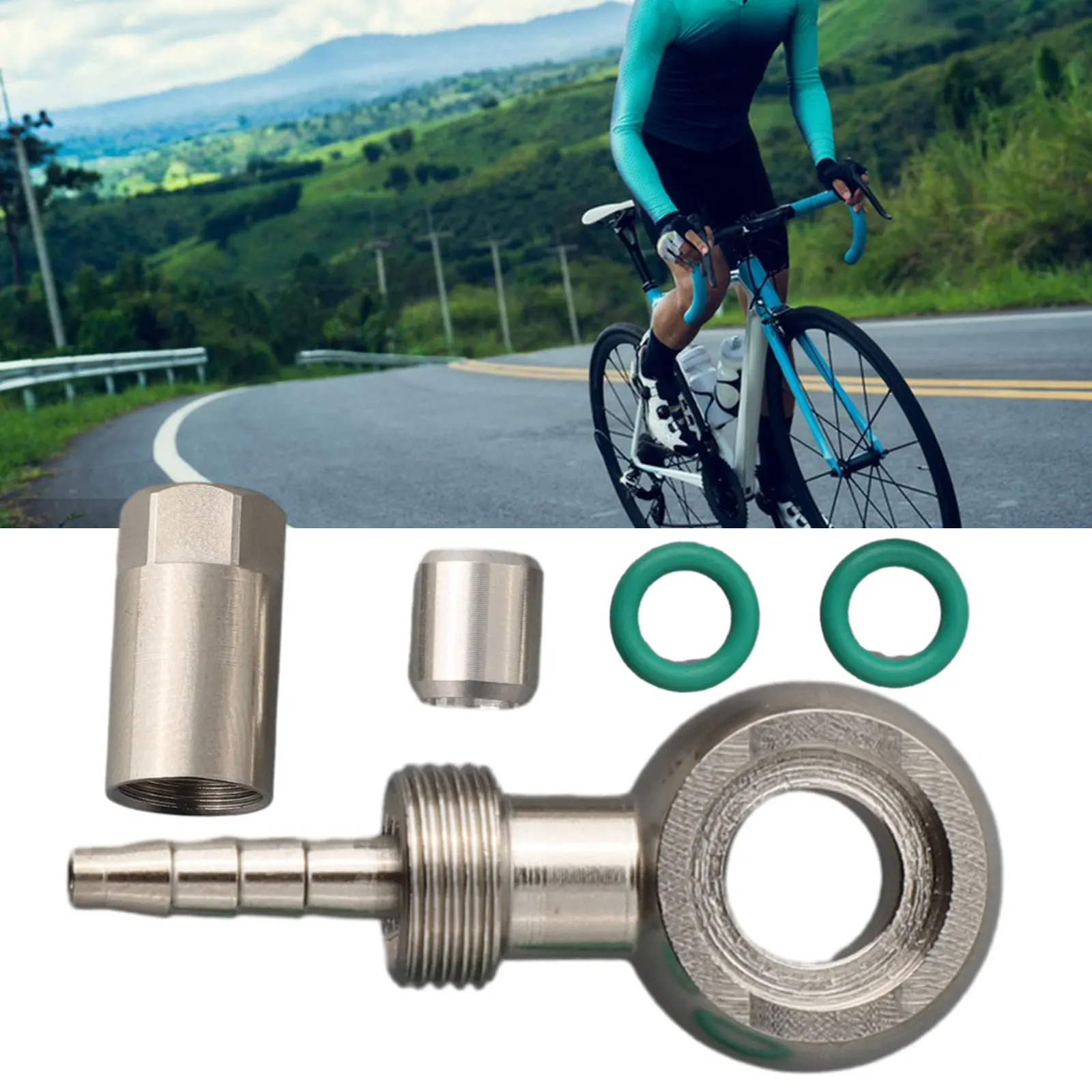 Mt6 Mt8 Mt5 Mt7 Materiale Metallo Colore Argento Inserto Raccordo Banjo Per Magura Per Magura Bicicletta Bicicletta Idraulica Parti Di Biciclette