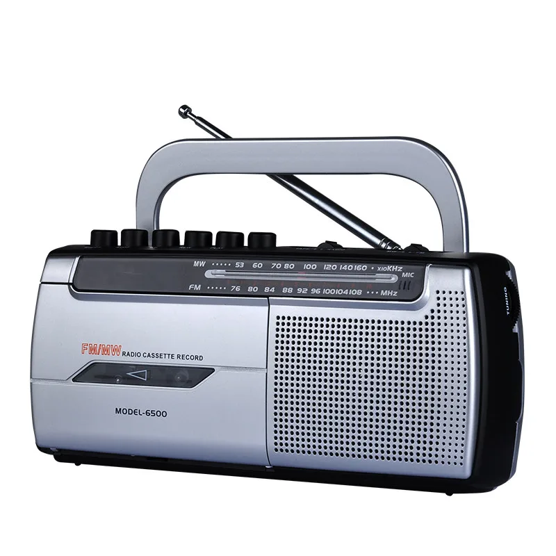 Registratore Per Lettore A Nastro Walkman Cassetta Per Studenti Macchina Fm/Mw Radio Altoparlante Portatile Registrazione Audio Riproduzione Audio Ali