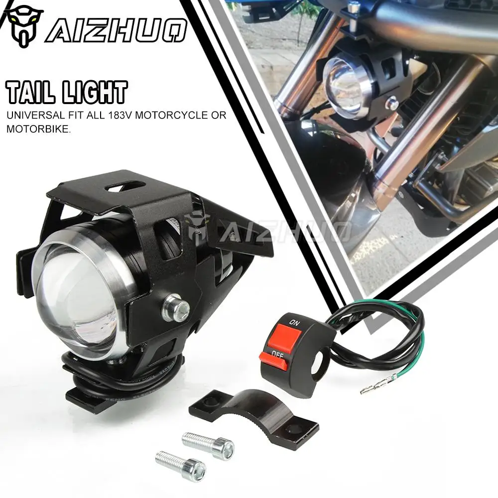 U5 Spot Head Lamp 12V Faro Per Yamaha Vmax Xmax Tmax Mt-07 Mt25 Fz-09 Fz6N Yzf R1 R6 Fazer Xj600 Fanale Posteriore Universale A Led