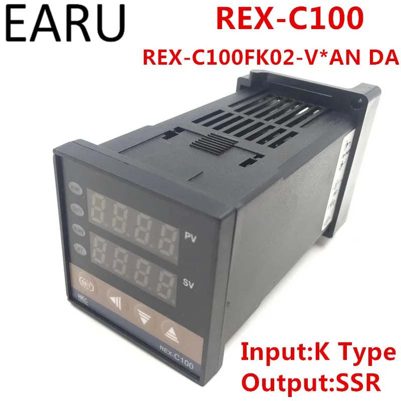 Rex-C100 Rex-C100Fk02-V * Un Da Digitale Pid Temperature Control Regolatore Termometro Ssr Uscita 0-400 Gradi Di Tipo K Di Ingresso